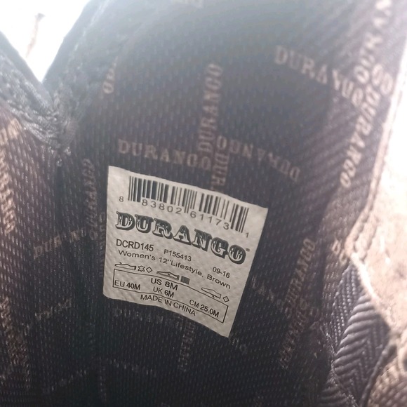 Durango Crush Western Pointed Toe Cowgirl 12" Accessory Harness Buckle Boots 8M - Picture 3 of 12